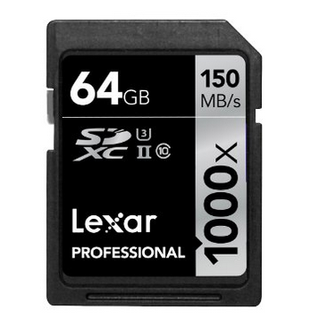 Lexar 雷克沙 1000X SDXC存储卡64G （读取150M/s、写入95M/s） 19.99英镑（直邮到手￥218 京东399元） 买手党-买手聚集的地方