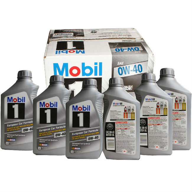 美孚 1号全合成润滑油0w-40(946ml*6支装)   mobil 美孚1号全合成机油