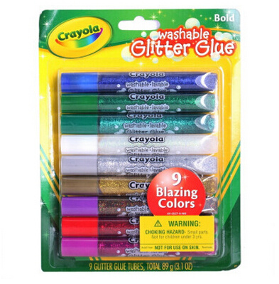 Crayola 绘儿乐 9色可水洗闪光胶水笔 22元（其他渠道44元以上） 买手党-买手聚集的地方