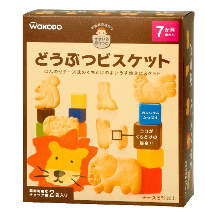 Wakodo 和光堂 高钙奶酪动物婴儿饼干 (25g*2袋)*4箱 646日元约￥41 买手党-买手聚集的地方