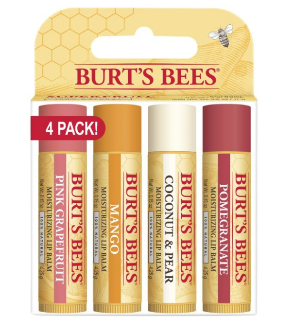小蜜蜂（Burt‘s Bees） 润唇膏 4支装 蜂蜡精华 55元 买手党-买手聚集的地方