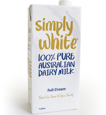 Simply white 全脂UHT牛奶（1Lx12）三箱 122.75元包邮含税 买手党-买手聚集的地方