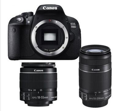 Canon 佳能 EOS 700D 双镜头单反套机（18-55mm/55-250mm） 3999元包邮包税（京东配双镜头同款​4999元） 买手党-买手聚集的地方