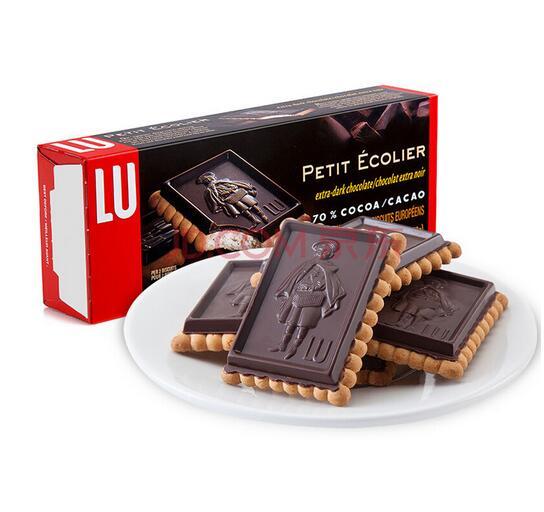 法国进口：LU露怡 特浓70%可可黑巧克力饼干150g*5 折扣后62.25元（天猫单件39元） 买手党-买手聚集的地方