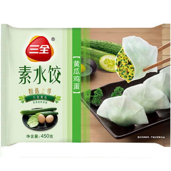 三全 素水饺 黄瓜鸡蛋口味450g 7.9元可参加满减 买手党-买手聚集的地方