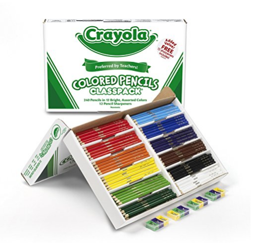 Prime会员金盒特价，Crayola 绘儿乐 12色彩色铅笔套装 240支+削笔器 凑单免费直邮含税到手约198元（天猫25色售价139.9元） 买手党-买手聚集的地方