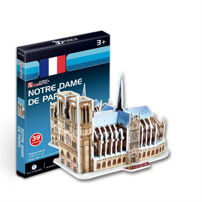 Prime会员：乐立方 3D立体拼图玩具 迷你建筑系列 巴黎圣母院 9.9元包邮 买手党-买手聚集的地方