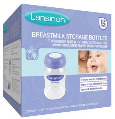 Prime会员：Lansinoh 母乳存储瓶 160ml 4只装 凑单54元包邮包税 买手党-买手聚集的地方