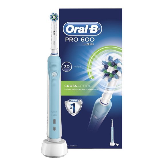 Prime会员：Oral-B 欧乐B Pro 600 Cross Action 多角度深层清洁电动牙刷 凑单168元包邮包税（京东379元） 买手党-买手聚集的地方