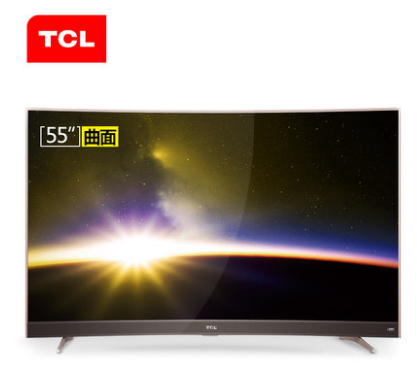 TCL 55P3F 55英寸曲面纤薄LED液晶电视机 券后3999元到手价（苏宁易购5599元） 买手党-买手聚集的地方
