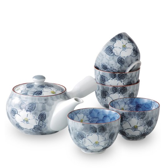 Prime会员：日本 有田烧 山茶花陶瓷茶具套装 凑单免费直邮含税到手约190.8元（全球购538元） 买手党-买手聚集的地方