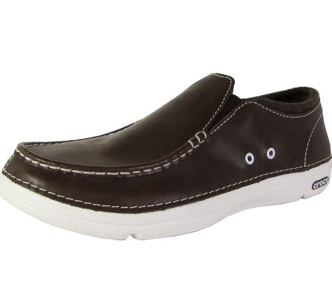 Crocs 男士皮质乐福鞋 棕黑两色可选 24.99美元约¥166（天猫1019元） 买手党-买手聚集的地方