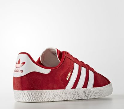 成人可穿！adidas 阿迪达斯 Gazelle 2.0 大童款板鞋 红色 26美元约¥174（京东449） 买手党-买手聚集的地方