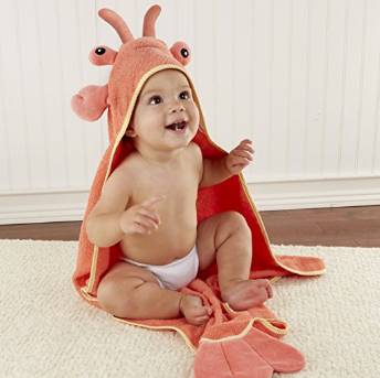 Baby Aspen 婴儿连帽可爱龙虾纯棉浴袍 18.38美元约￥120 买手党-买手聚集的地方