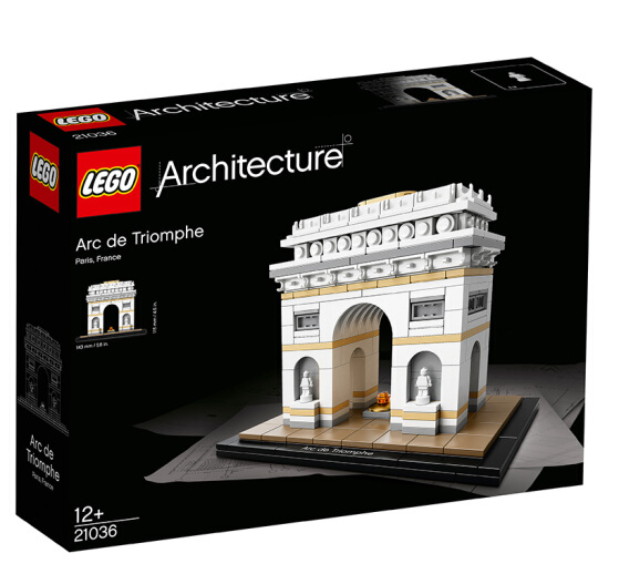 LEGO 乐高 Arc De Triomphe 21036 巴黎凯旋门套装 31.99美元约￥211（京东399元） 买手党-买手聚集的地方