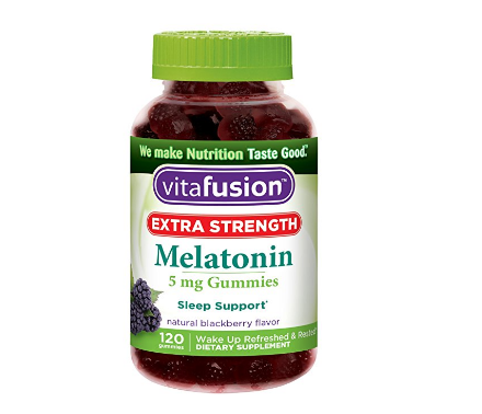 Vitafusion Extra Strength Melatonin Blackberry 辅助睡眠褪黑素软糖 5mg 120粒 10.99美元约￥72 买手党-买手聚集的地方