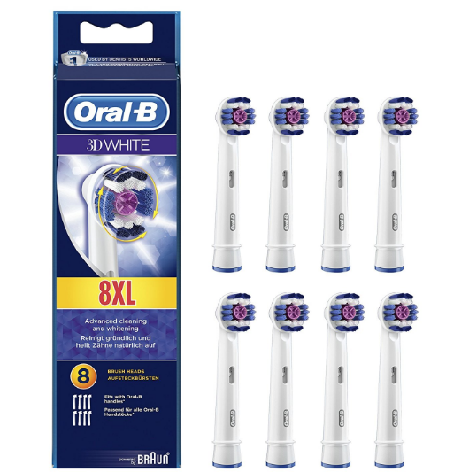 Oral-B 欧乐B 3D White 电动牙刷刷头 8支装 prime会员凑单到手约160元 买手党-买手聚集的地方