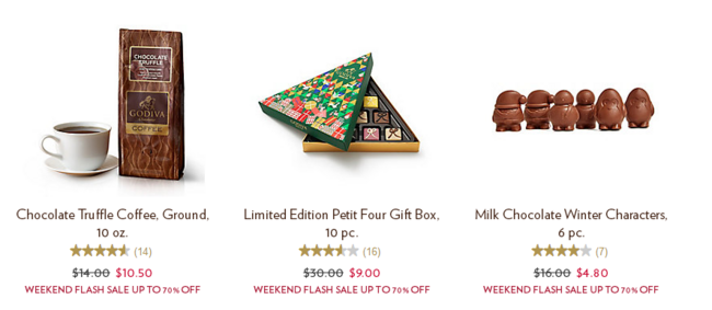 GODIVA美国官网 精选巧克力礼盒闪促 商品低至3折，巧克力低至4美元，满60美元美国境内免邮 买手党-买手聚集的地方