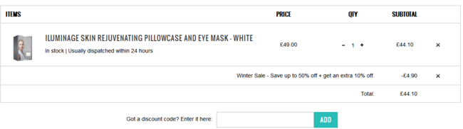 Iluminage 去皱铜离子美容眼罩+枕套套装 44.1英镑约391元 买手党-买手聚集的地方