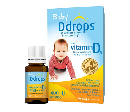 Ddrops婴儿维生素D3滴剂 400IU 90滴 13.29美元约￥85 买手党-买手聚集的地方