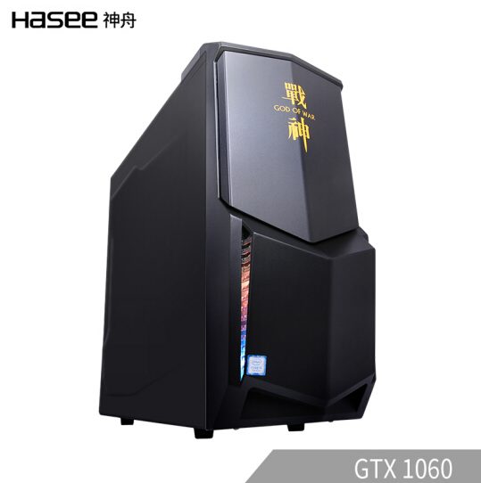 Hasee 神舟 战神G60-F7 台式游戏电脑主机（Z370、i7-8700、8G、128G+1T、GTX1060 6G） 6999元 买手党-买手聚集的地方