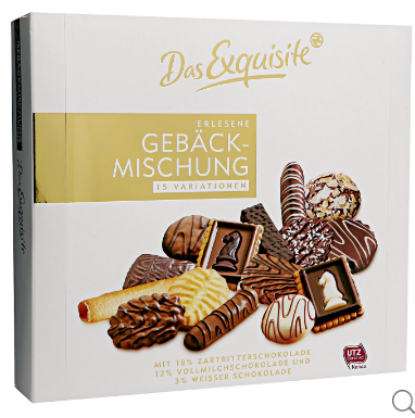 凑单品： Das Exquisite 精选美味巧克力饼干礼盒 500g 5.6欧约￥45 买手党-买手聚集的地方