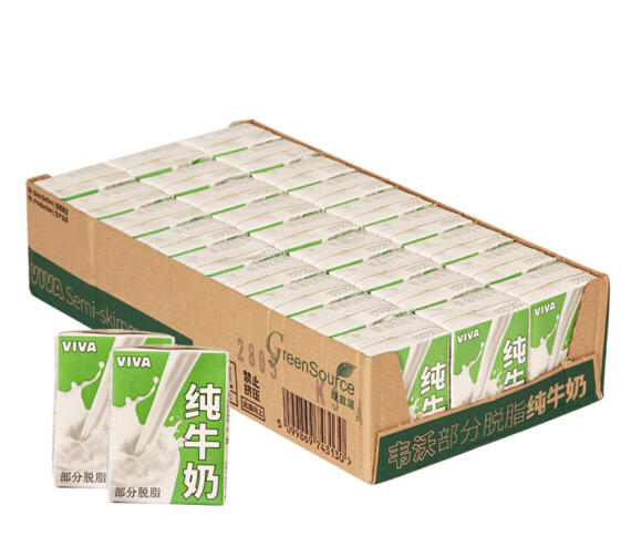 VIVA 韦沃 部分脱脂纯牛奶 200ml 27盒69元 69元 买手党-买手聚集的地方