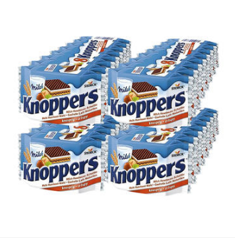Knoppers 牛奶榛子巧克力威化饼 25g*8块*4盒 13.02欧约￥102 买手党-买手聚集的地方
