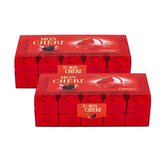 Ferrero 费列罗 Mon Chéri 樱桃酒心巧克力 30颗 315g*2盒 14.59欧约￥115 买手党-买手聚集的地方