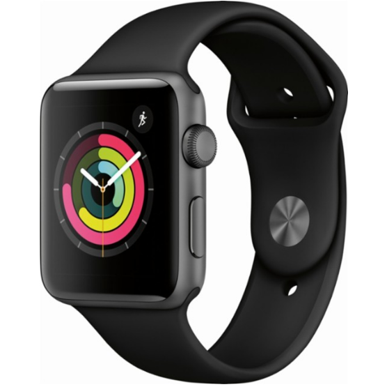 Apple 苹果 Apple Watch Series 3 智能手表 GPS款 42mm 太空灰合金表盘运动表带 329美元约¥2072（京东3488元） 买手党-买手聚集的地方