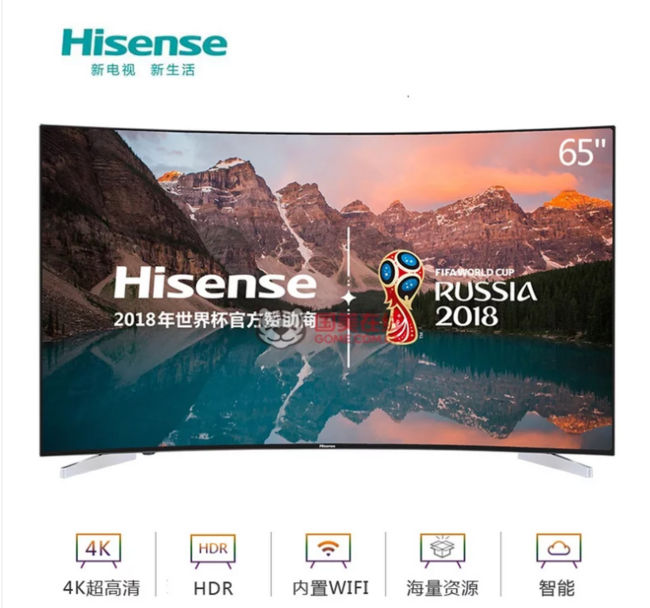 Hisense 海信 LED65E7C 65英寸 4K液晶电视 4999元包邮（苏宁5599元） 买手党-买手聚集的地方