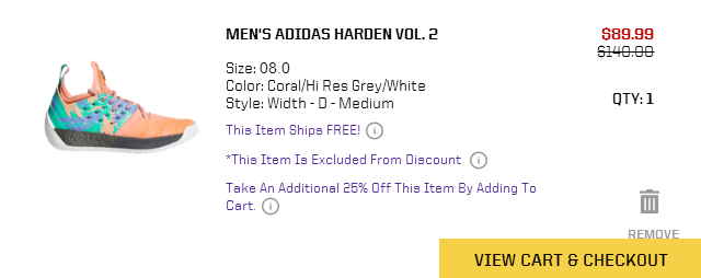 adidas HARDEN VOL. 2 男子篮球运动鞋 90美元约¥574 买手党-买手聚集的地方