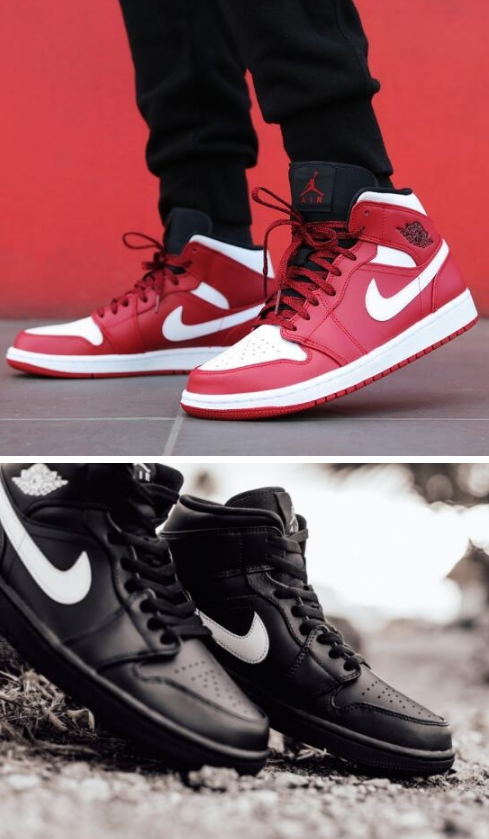 Nike Air Jordan 1 Mid 18年新品 乔丹缓震篮球鞋 64英镑约￥550 买手党-买手聚集的地方
