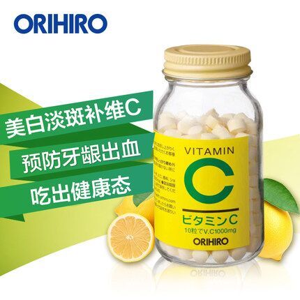 12日0点：2瓶！日本进口 orihiro 欧立喜乐 天然维生素C咀嚼片 300粒 108元包邮（双11售价78元/瓶） 买手党-买手聚集的地方