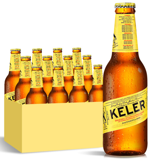 西班牙进口 KELER 开勒 拉格啤酒 250ml*12瓶*5件 206元包邮（3.4元/瓶） 买手党-买手聚集的地方