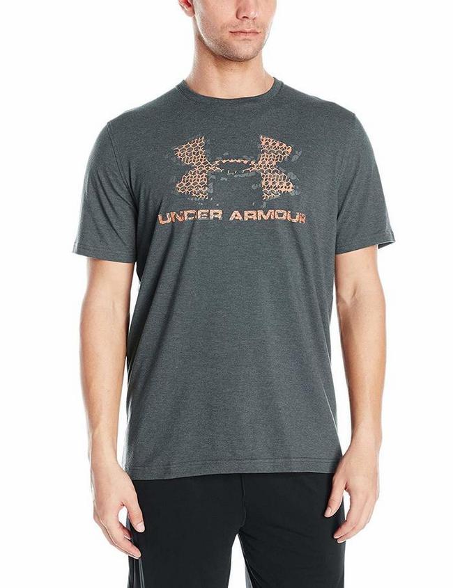 吸汗速干！UA安德玛Blow Out Logo 灰色 男T恤 16.75美元约￥112 买手党-买手聚集的地方