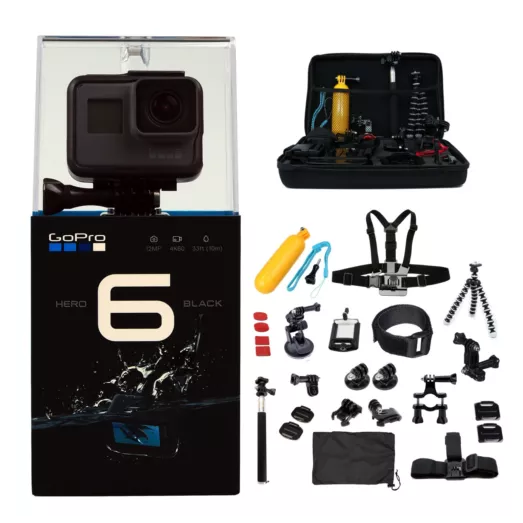GoPro HERO 6 Black 运动摄像机 + ALL U Need Kit.套装 370美元约¥2513（京东单摄像机3398元） 买手党-买手聚集的地方