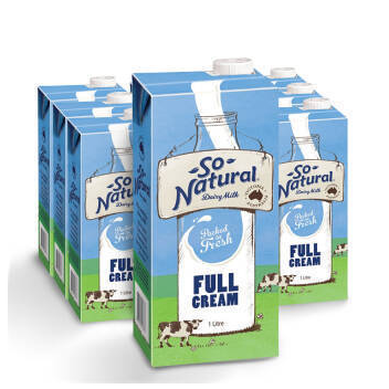 澳洲原装进口， So Natural澳伯顿 全脂纯牛奶 1Lx12箱装 65.9元 买手党-买手聚集的地方