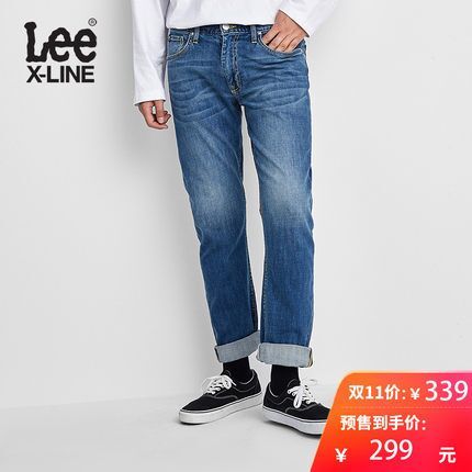 双11预售：Lee 男士 18新款X-line 直筒牛仔裤 299元 需定金40元（专柜价690元） 买手党-买手聚集的地方