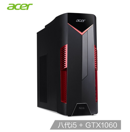 10日0点： Acer 宏碁 暗影骑士N50-N93 台式电脑整机（i5-8400、8GB、128GB+1T、GTX1060 6G） 5299元包邮 买手党-买手聚集的地方