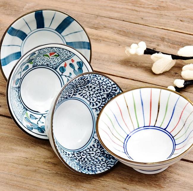 极有家认证！日式手绘陶瓷碗 家用吃饭餐具 10.6元包邮（长期13.6元） 买手党-买手聚集的地方