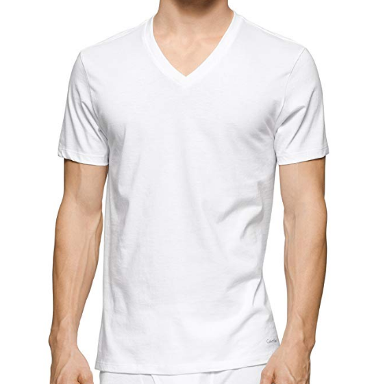 限S码：Calvin Klein 男士 V领 纯棉T恤 3条装 Prime会员凑单到手价120元 买手党-买手聚集的地方