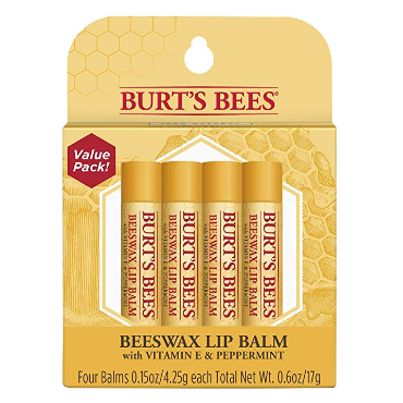 适合凑单：4支装，Burt's Bees 100% 纯天然护唇膏 6.64美元约¥46 买手党-买手聚集的地方