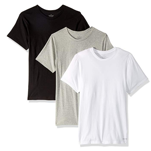 Calvin Klein 卡尔文·克莱恩 男式 棉质经典短袖圆领T恤3条 prime会员凑单到手价130元 买手党-买手聚集的地方