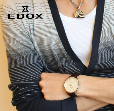 EDOX 依度 Les Vauberts系列 80081-3-AIN 男士机械腕表 245美元约¥1682（天猫4723元） 买手党-买手聚集的地方