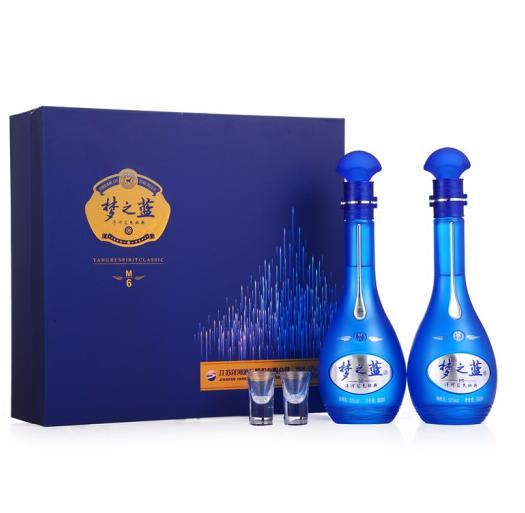 洋河 2瓶x500ml 蓝色经典 梦之蓝 M6  52度  礼盒装 1279元包邮（长期1479元） 买手党-买手聚集的地方