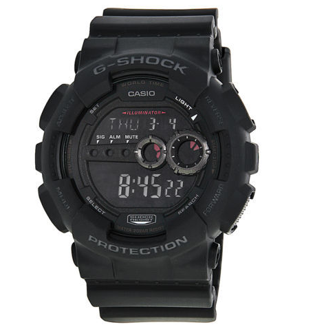 Casio 卡西欧 G-Shock 系列 男士全黑运动腕表 GD100-1B 54美元约¥367（海囤全球538元） 买手党-买手聚集的地方