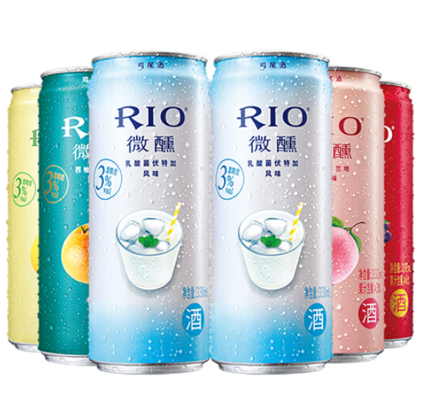 4件*6罐 RIO 锐澳 5种口味 预调鸡尾酒 330ml 双重优惠102元（天猫59元每件） 买手党-买手聚集的地方