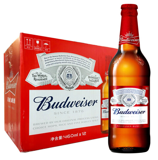 22点开始：Budweiser百威 啤酒 大瓶装 460mlx12瓶 59元 买手党-买手聚集的地方