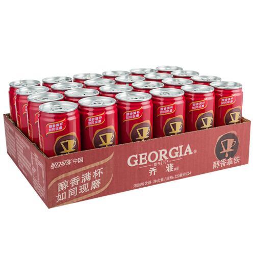 可口可乐出品：GEORGIA  醇香拿铁 咖啡饮料 220mlx24罐 148.4元包邮 买手党-买手聚集的地方